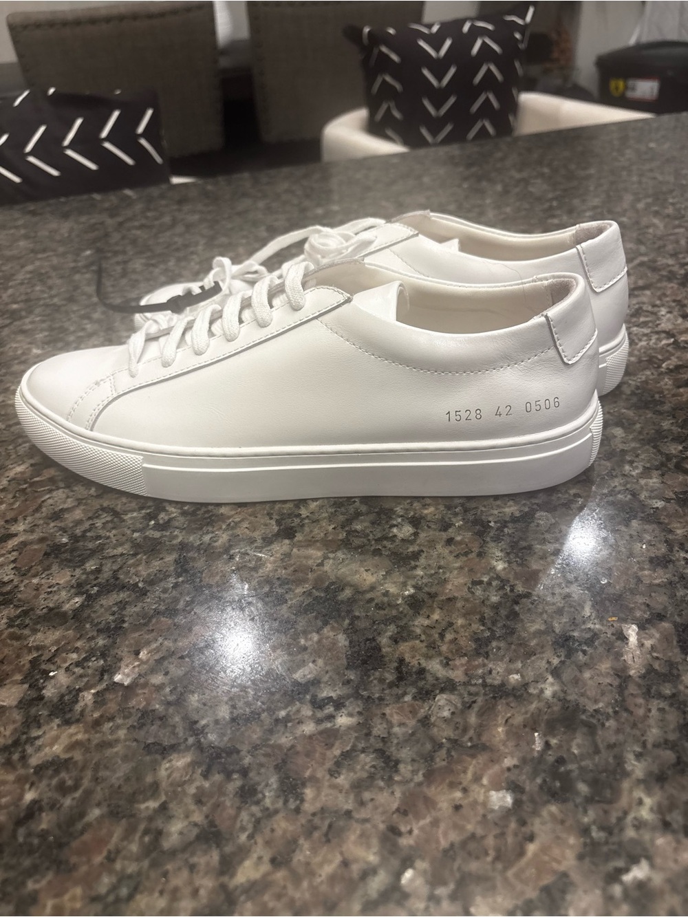 Common Projects White Leather Low-Top Sneakers